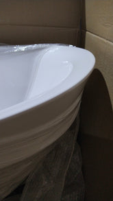 Sloped Edge with Overflow Acrylic Free Standing Bathtub 1800x880x680mm@Mel
